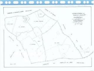 1 vue Villedieu-le-Château (Commune de) : plan de remembrement. Section D2