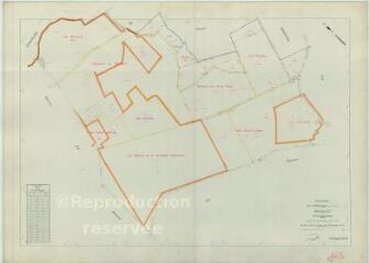 1 vue Villeporcher (Commune de) : plan de remembrement. Section ZC