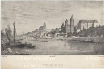 1 vue  - Blois : vues générales et plans de la ville : Vue de Blois (ouvre la visionneuse)