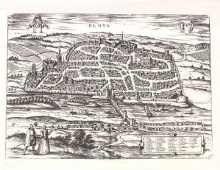 1 vue  - Blois : vues générales et plans de la ville : Bloys (ouvre la visionneuse)