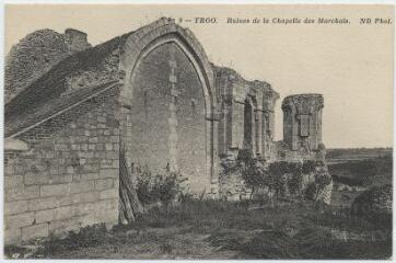 1 vue Ruines de la chapelle des Marchais.