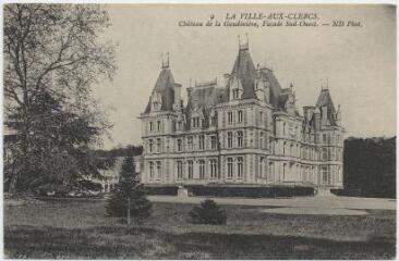 1 vue Château de la Gaudinière, façade sud-ouest.