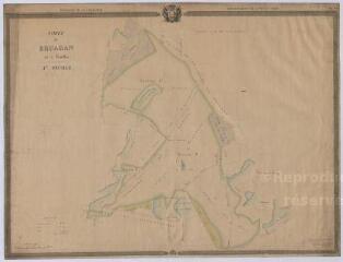 1 vue Loreux, Millançay, Marcilly-en-Gault, Villeherviers : plan général de la forêt de Bruadan (4e feuille), 1832