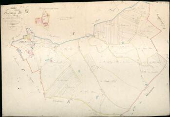 1 vue Ambloy : plans du cadastre napoléonien. Section B1 dite du bourg