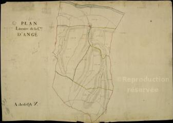 1 vue  - Angé : plans du cadastre napoléonien. Plan linéaire (ouvre la visionneuse)