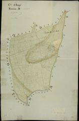 1 vue Angé : plans du cadastre napoléonien. Section B4