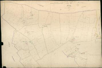 1 vue Arville : plans du cadastre napoléonien. Section B1 dite du bourg