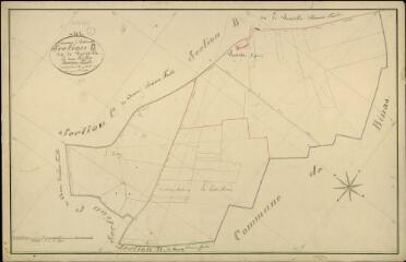1 vue Autainville : plans du cadastre napoléonien. Section B2 dite de la viertiville