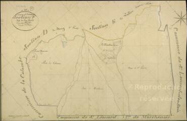1 vue  - Autainville : plans du cadastre napoléonien. Section F dite de la forêt (ouvre la visionneuse)