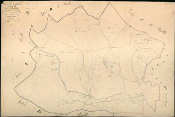 1 vue Authon : plans du cadastre napoléonien. Section D4 dite de conichard