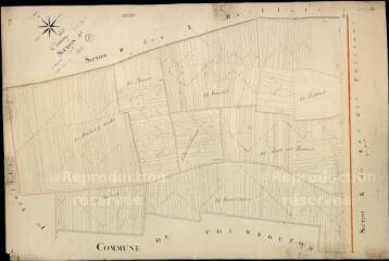 1 vue Avaray : plans du cadastre napoléonien. Section A2 dite de villegonceau