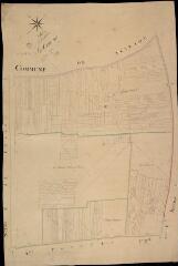1 vue Avaray : plans du cadastre napoléonien. Section D1 dite des champs perdus