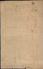 1 vue Avaray : plans du cadastre napoléonien. Section J1 dite de la place et du château
