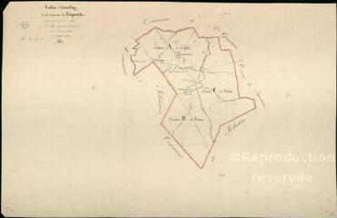 1 vue Baigneaux : plans du cadastre napoléonien. Tableau d'assemblage