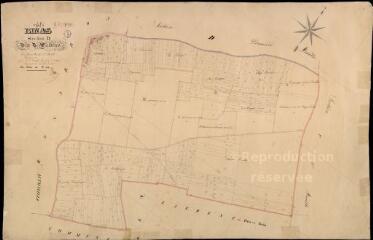 1 vue Binas : plans du cadastre napoléonien. Section D3 dite de vallières