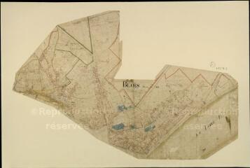 1 vue Blois : plans du cadastre napoléonien. Section A2