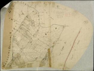 1 vue Blois : plans du cadastre napoléonien. Section D2