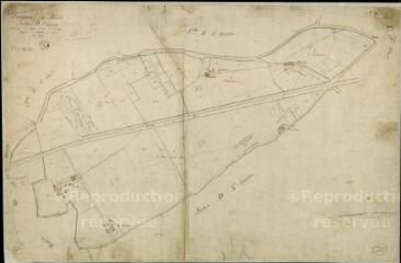 1 vue Blois : plans du cadastre napoléonien. Section D5