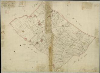 1 vue Blois : plans du cadastre napoléonien. Section E2