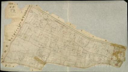 1 vue Blois : plans du cadastre napoléonien. Section F2