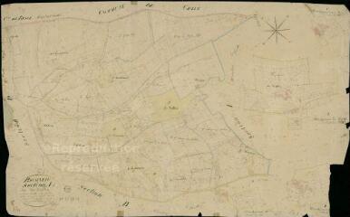 1 vue Bonneveau : plans du cadastre napoléonien. Section A1 dite des vallées