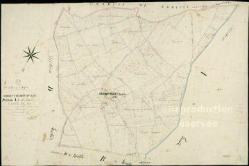 1 vue Brévainville : plans du cadastre napoléonien. Section A2 dite d'Assée