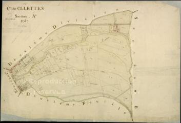 1 vue Cellettes : plans du cadastre napoléonien. Section A3