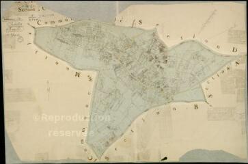 1 vue Chailles : plans du cadastre napoléonien. Section C