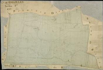 1 vue Chailles : plans du cadastre napoléonien. Section F2