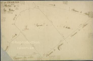 1 vue Chailles : plans du cadastre napoléonien. Section G