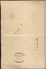 1 vue Chambord : plans du cadastre napoléonien. Section H dite des coudreaux