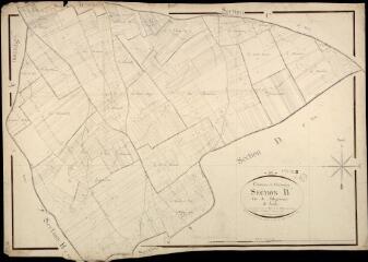 1 vue Champigny-en-Beauce : plans du cadastre napoléonien. Section B2 dite de villegrimont