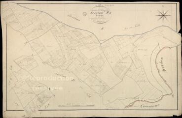 1 vue Champigny-en-Beauce : plans du cadastre napoléonien. Section F1 dite de merlette