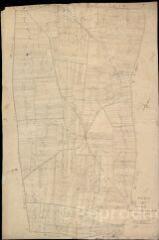 1 vue Chapelle-Saint-Martin-en-Plaine (La) : plans du cadastre napoléonien. Section F dite de Villemoux
