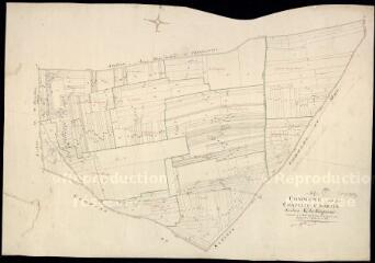 1 vue Chapelle-Saint-Martin-en-Plaine (La) : plans du cadastre napoléonien. Section K dite du fougerai