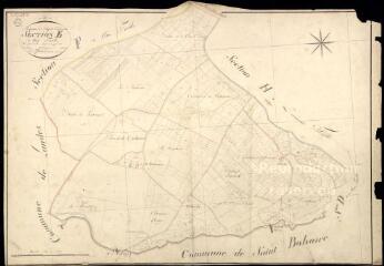 1 vue Chapelle-vendômoise (La) : plans du cadastre napoléonien. Section E