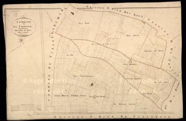 1 vue Chapelle-vendômoise (La) : plans du cadastre napoléonien. Section G dite des villes-asorts