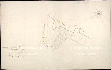 1 vue Châteauvieux : plans du cadastre napoléonien. Section A2 dite de la richardière
