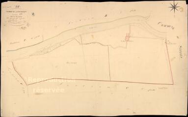 1 vue Châtillon-sur-Cher : plans du cadastre napoléonien. Section C2 dite de la prairie