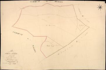 1 vue Châtillon-sur-Cher : plans du cadastre napoléonien. Section E1 dite du gros bois