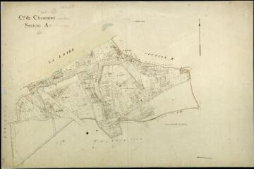 1 vue Chaumont-sur-Loire : plans du cadastre napoléonien. Section A1