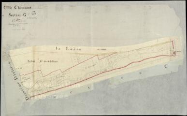 1 vue Chaumont-sur-Loire : plans du cadastre napoléonien. Section G1