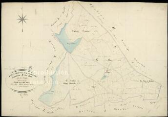 1 vue Chaumont-sur-Tharonne : plans du cadastre napoléonien. Section I1 dite du Puet