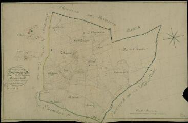1 vue Chauvigny-du-Perche : plans du cadastre napoléonien. Section B dite de la beauchère