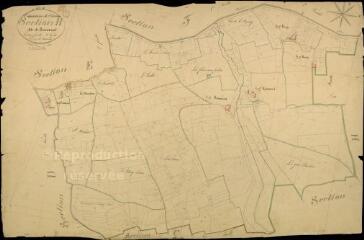 1 vue Chémery : plans du cadastre napoléonien. Section H2 dite de beaumont