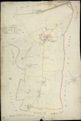 1 vue Cheverny : plans du cadastre napoléonien. Section A1 dite du bourg