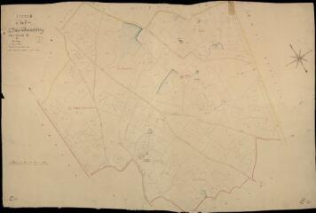1 vue Cheverny : plans du cadastre napoléonien. Section E dite de l'étang