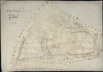 1 vue Chissay-en-Touraine : plans du cadastre napoléonien. Section A3