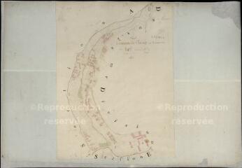 1 vue Chissay-en-Touraine : plans du cadastre napoléonien. Section B1