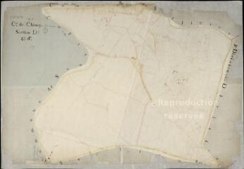 1 vue Chissay-en-Touraine : plans du cadastre napoléonien. Section D4
